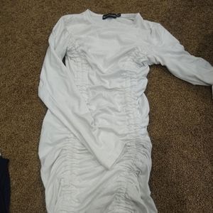 Pretty Little Thing White Sinch Dress